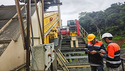 EXCT וסוכן אינדונזי מבצעים מעקב-Up Visit To Quarry Project